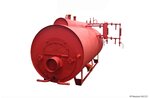 Газовый паровой жаротрубный котел 0.3 тонны пара в час 170 С